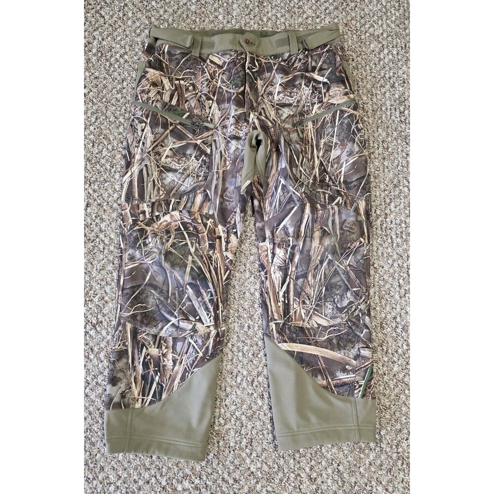 Drake Waterfowl Camo Pants Hunting Realtree Max 7 Men's 42x32 Lined